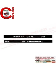Kit decalcomania cofano 1091217R1-1091218R1 trattore Case IH 744