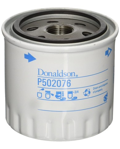 Donaldson P502076 Filtro Lubrificante, Flusso Pieno Spin-on, Diametro 87 mm, Lun