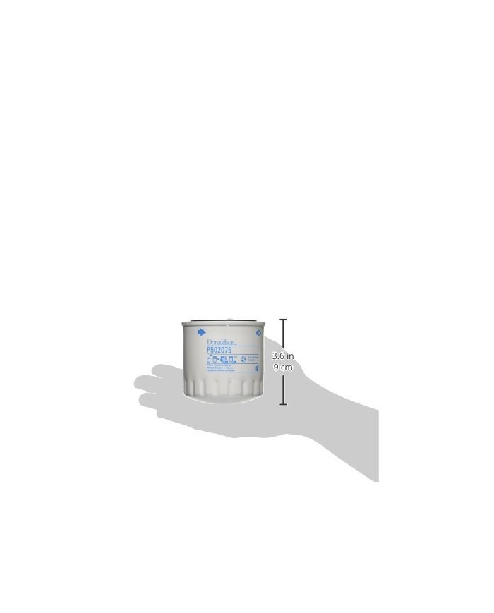 Donaldson P502076 Filtro Lubrificante, Flusso Pieno Spin-on, Diametro 87 mm, Lun