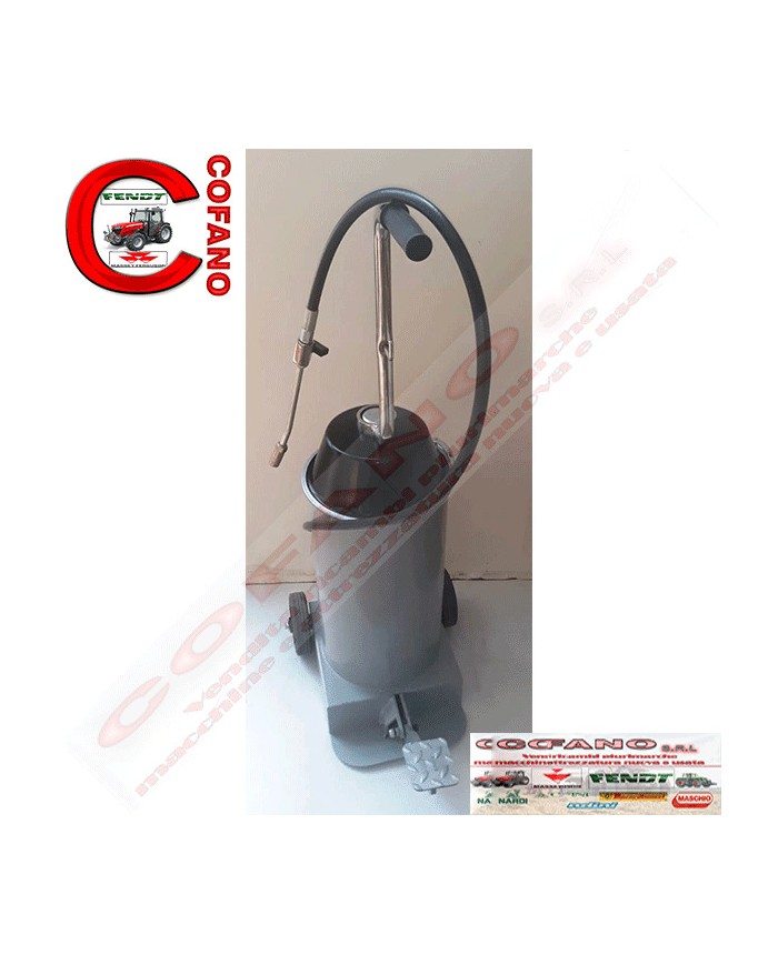 POMPA GRASSO A PEDALE 15 KG