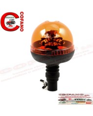 Lampeggiante alogeno con perno flessibile 12/24V