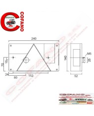 Fanale Multifunzione Universale per rimorchi e Camion con retromarcia Cermag