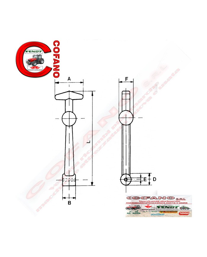 Tirante in gomma aggancia cofano 160 mm