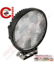 Faro da lavoro a 6 led con staffa 1140 lumen diametro 115 mm