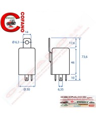 Intermittenza 3 contatti cobo 12v 47w 180w max