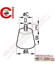 Silentblock antivibrante tronco conico M8x18 Silentblock antivibrante tronco conico M8x18