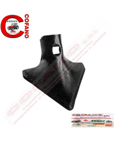Vomere a lancia per vibrocoltivatori 105 x 4 mm
