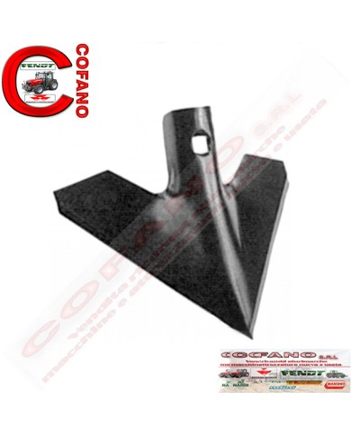 Vomere a lancia per vibrocoltivatori 200 x 4 mm