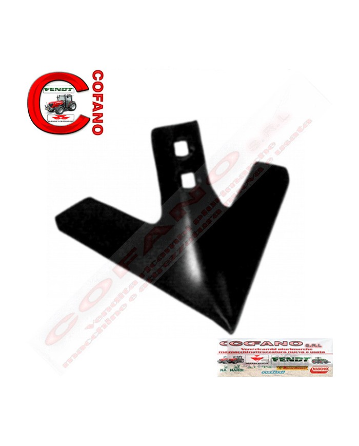 Vomere a lancia 55380 in acciaio 200 x 6/45 mm M10 Vomere a lancia 55380 in acciaio 200 x 6/45 mm M10