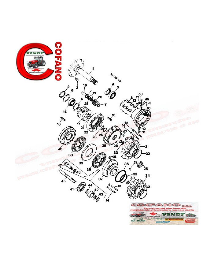 Oring pistone freno 3230854R1 trattori Case IH - Ø 109.30 X 5.70 MM