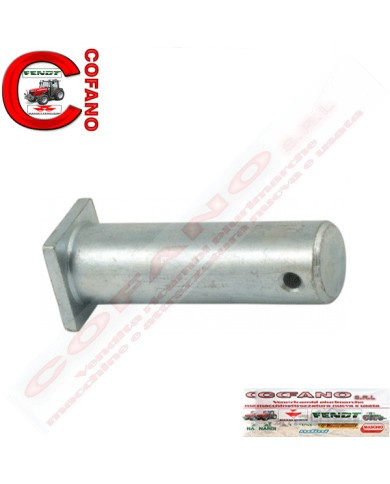 Perno per forcelle dei tiranti registrabili dimensioni 52x18 mm foro 6 mm