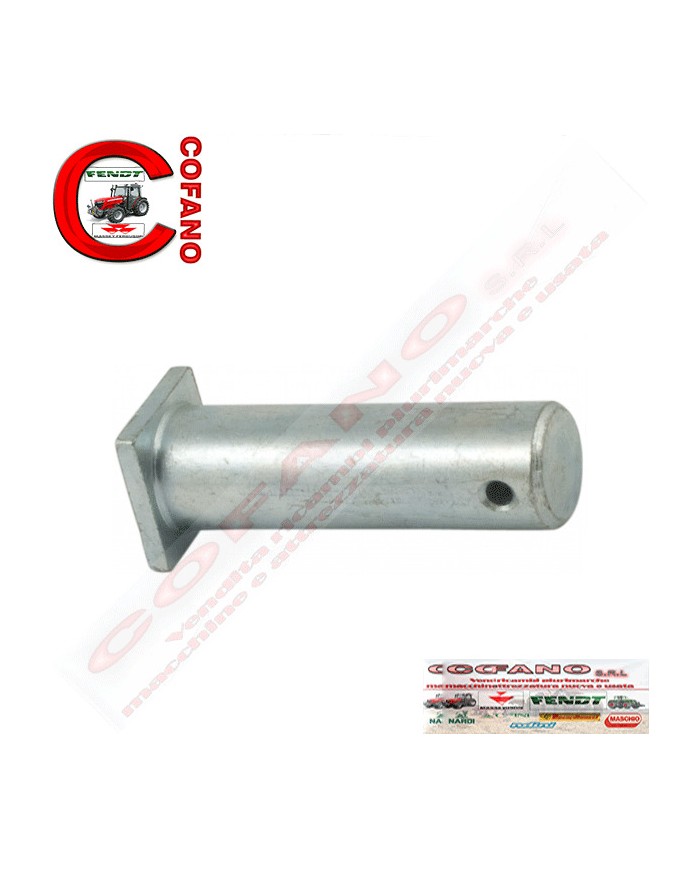 Perno per forcelle dei tiranti registrabili dimensioni 52x18 mm foro 6 mm Perno per forcelle dei tiranti registrabili dimensioni 52x18 mm foro 6 mm