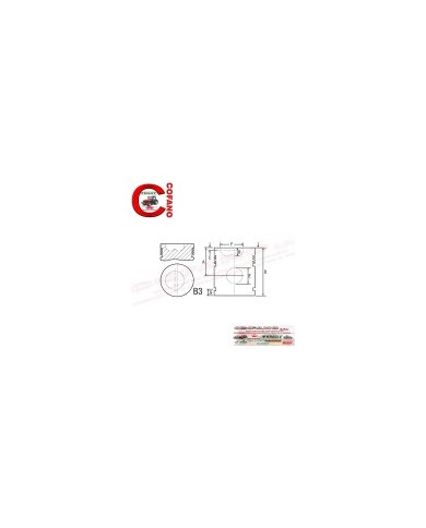 Kit pistone Ø 91.35 mm 5 anelli - Modello AD3.152 - Cilindri 3 Kit pistone Ø 91.35 mm 5 anelli - Modello AD3.152 - Cilindri 3