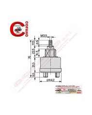Interruttore pto Ø 44.2 mm Massey Ferguson 5000-6000-8000 Interruttore pto Ø 44.2 mm Massey Ferguson 5000-6000-8000
