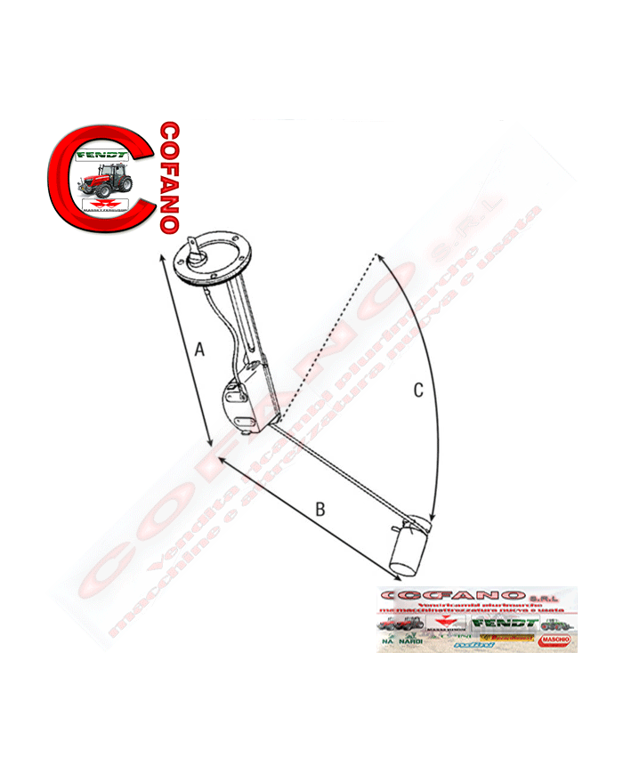 Galleggiante 372580M1 Massey Ferguson serie 300