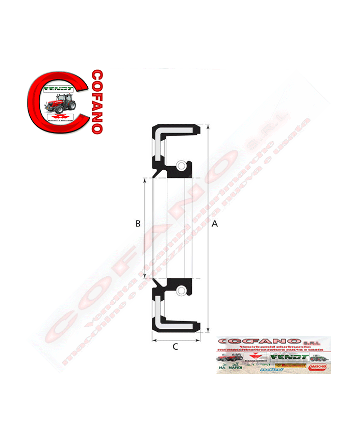 Paraolio posteriore albero motore 131 x 158.75 x 12.7mm