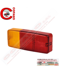 Rodovetro posteriore dx rosso-arancio