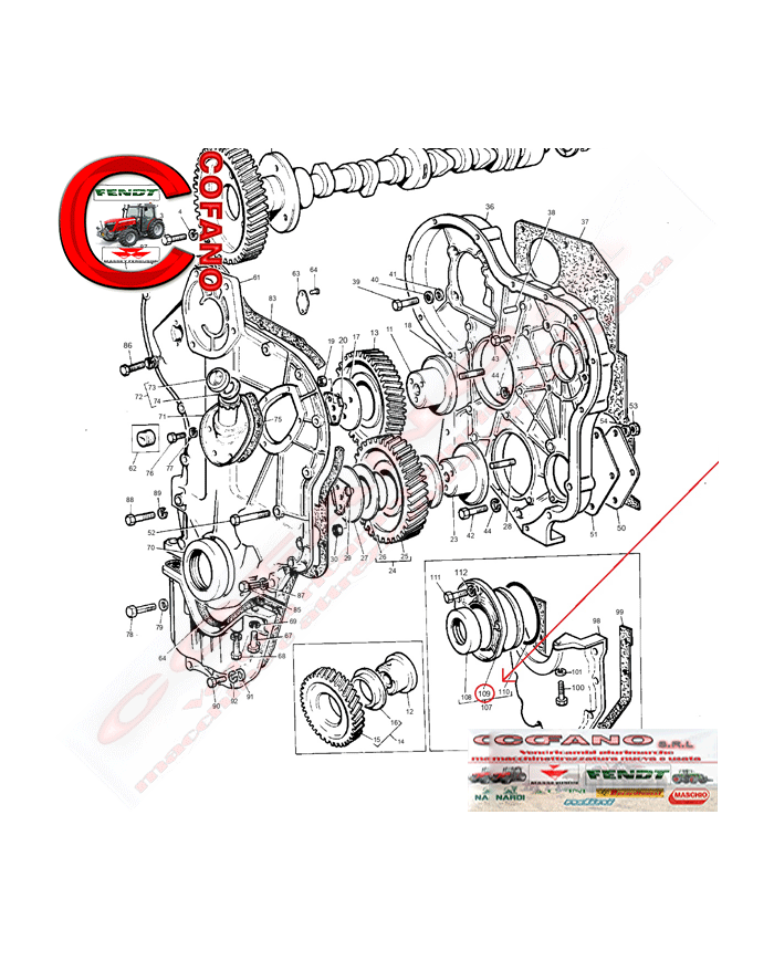 Sede carcassa Agco 37513541 Massey Ferguson 65/765 Sede carcassa Agco 37513541 Massey Ferguson 65/765