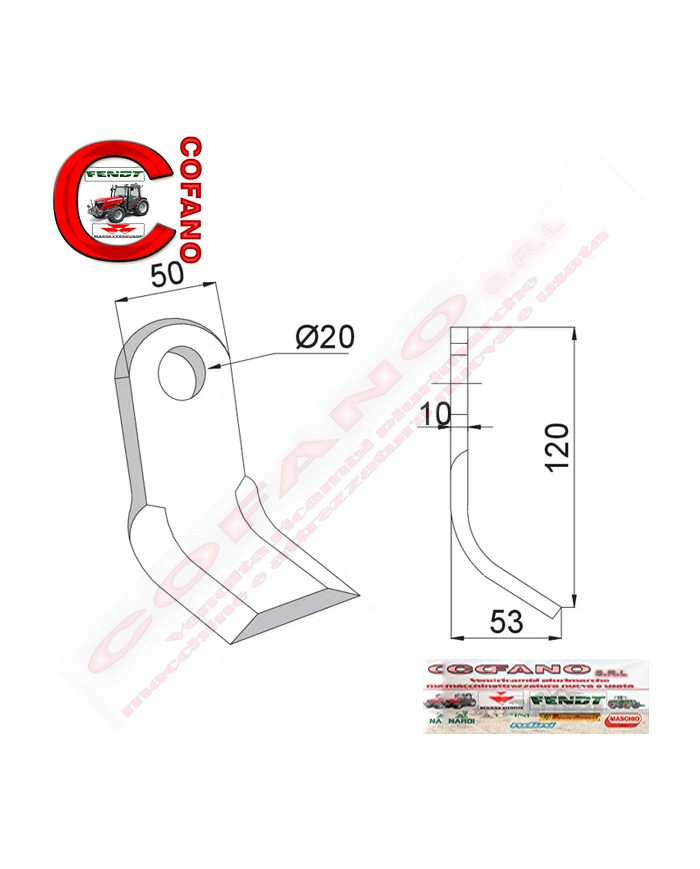 Coltello lama battente Maschio M03400406R