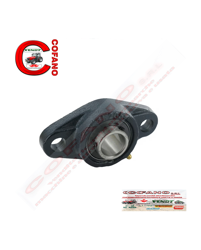 Supporto flangia ovale completo