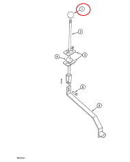Pomello leva cambio e pto 711490R1 Case IH serie 44
