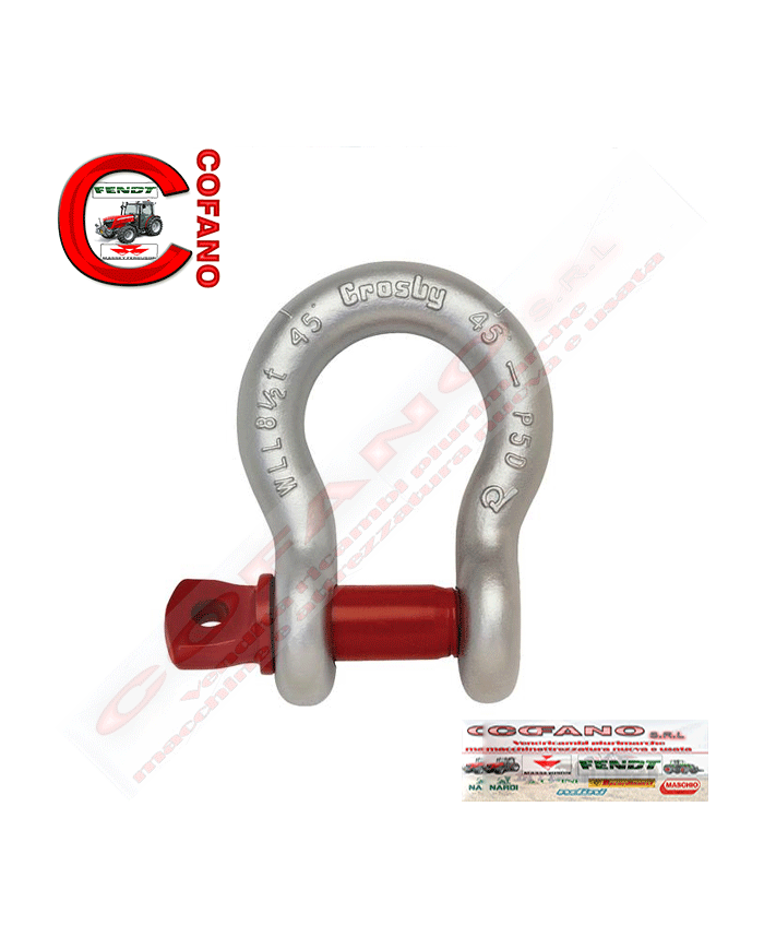 Grillo di ancoraggio con perno a vite G209 - Carico: 3/4T - Dimensioni: 7.94 mm Grillo di ancoraggio con perno a vite G209 - Carico: 3/4T - Dimensioni: 7.94 mm