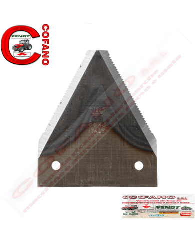 Lama rigata 2 fori 88x3 mm d.5,5 per GASP.925