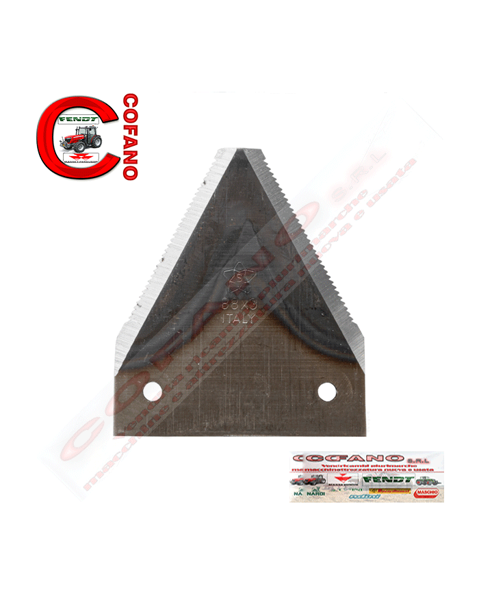 Lama rigata 2 fori 88x3 mm d.5,5 per GASP.925