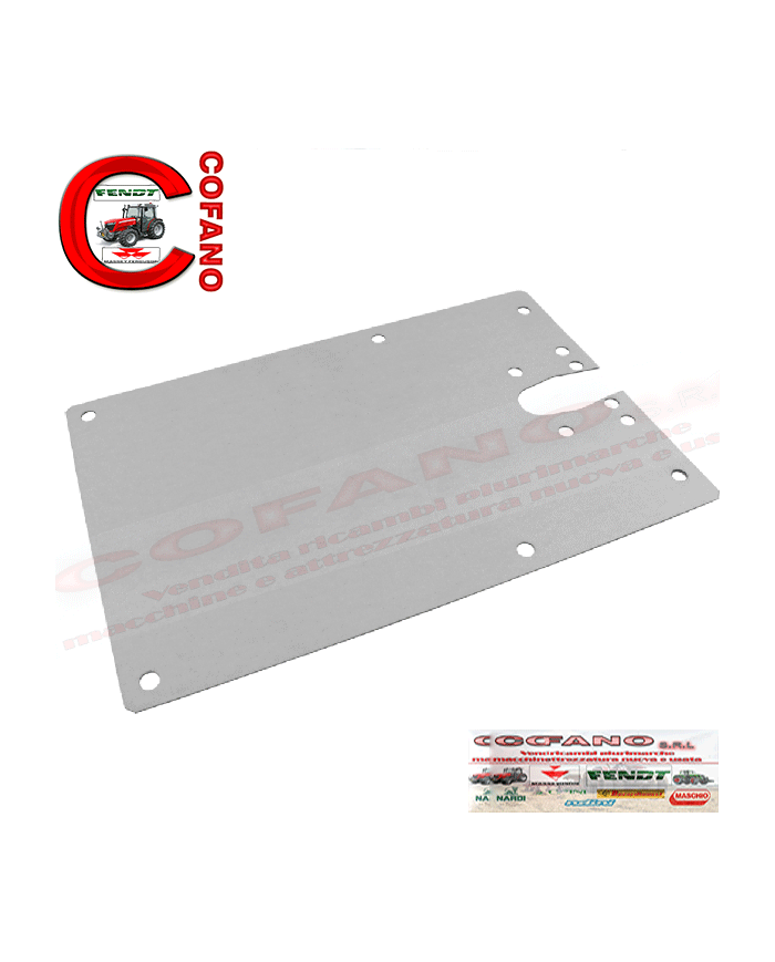 Portatarga per trattore zincato