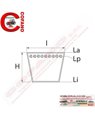 Cinghia AVX 13x1200 La