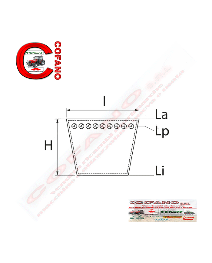 Cinghia AVX 13x1200 La