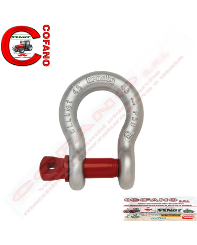 Grillo di ancoraggio con perno a vite G209 - Carico: 1/2T - Dimensioni: 6.35 mm Grillo di ancoraggio con perno a vite G209 - Carico: 1/2T - Dimensioni: 6.35 mm