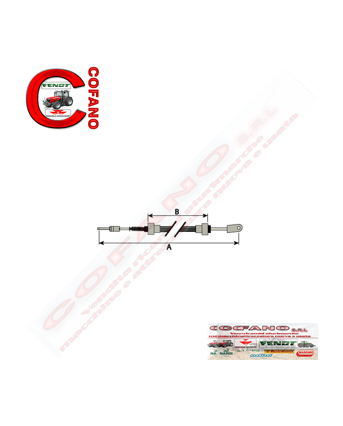 Cavo frizione MF 835 mm Cavo frizione MF 835 mm