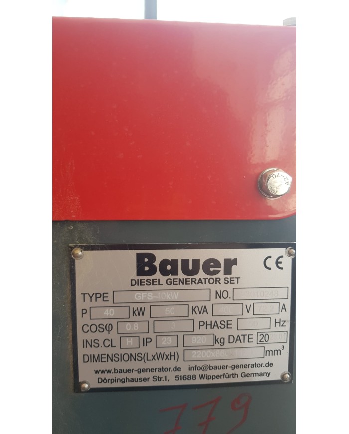Generatore Bauer GFS-40 ATS