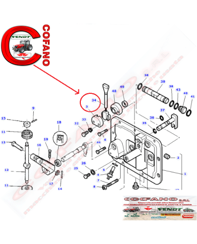 Potenziometro 3791959M1 MF serie 6100 Potenziometro 3791959M1 MF serie 6100