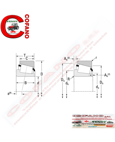 Cuscinetto Ø 107,95 x 158,75 mm Cuscinetto Ø 107,95 x 158,75 mm
