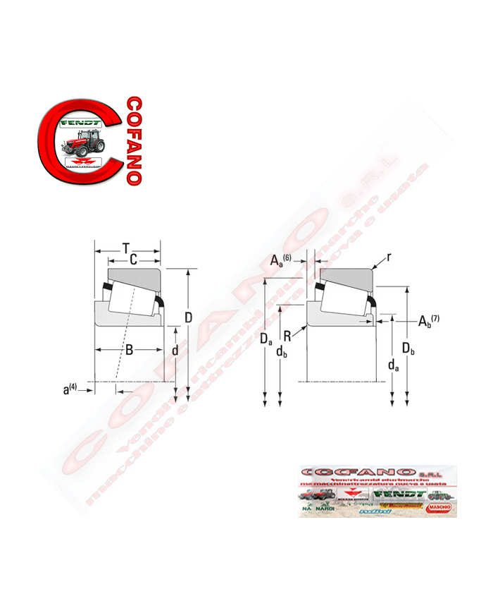 Cuscinetto Ø 107,95 x 158,75 mm