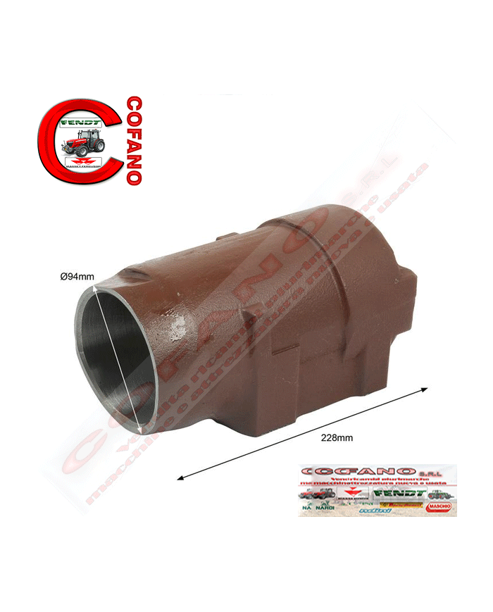 Cilindro sollevamento idraulico 228mm x Ø94mm