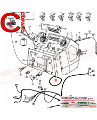 Coperchio Cruscotto Massey Ferguson serie 100 Landini serie 30 60