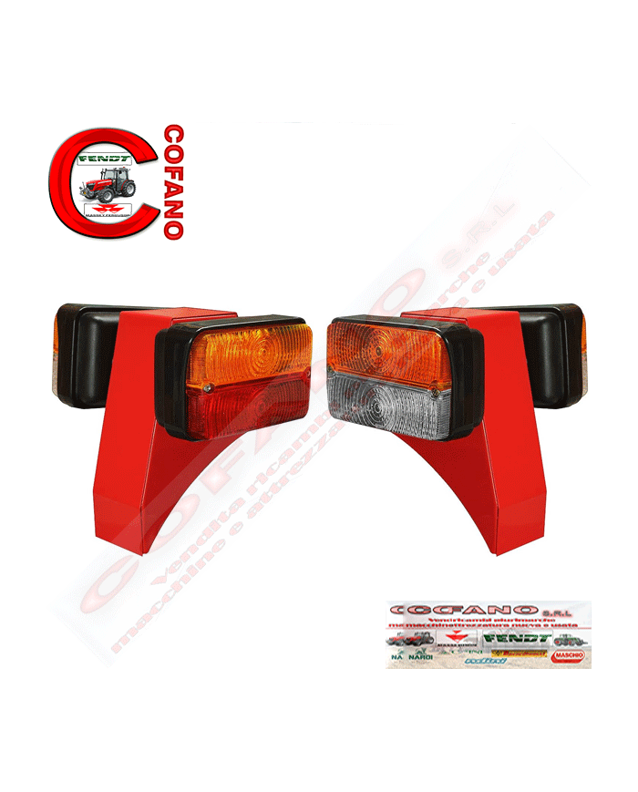 Kit lampada anteriore e posteriore con supporto MF 240