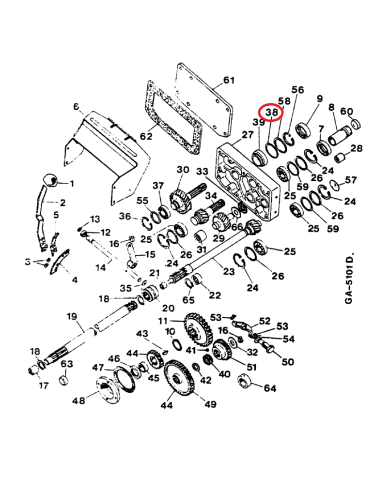 Spessore 3146815R1 compatibile Case IH  85x74 mm