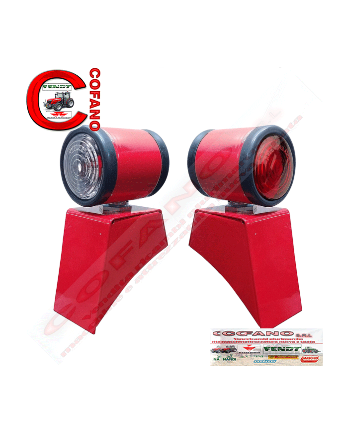 Kit luci laterali posteriori con staffe