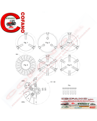 Frizione completa 4 marce Ø 250-300 mm MF serie 100