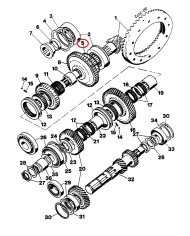 Spessore 3147649R1 Case IH 1,0 x 127 mm