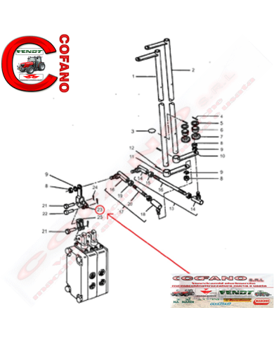 Leva Agco 3045119M91
