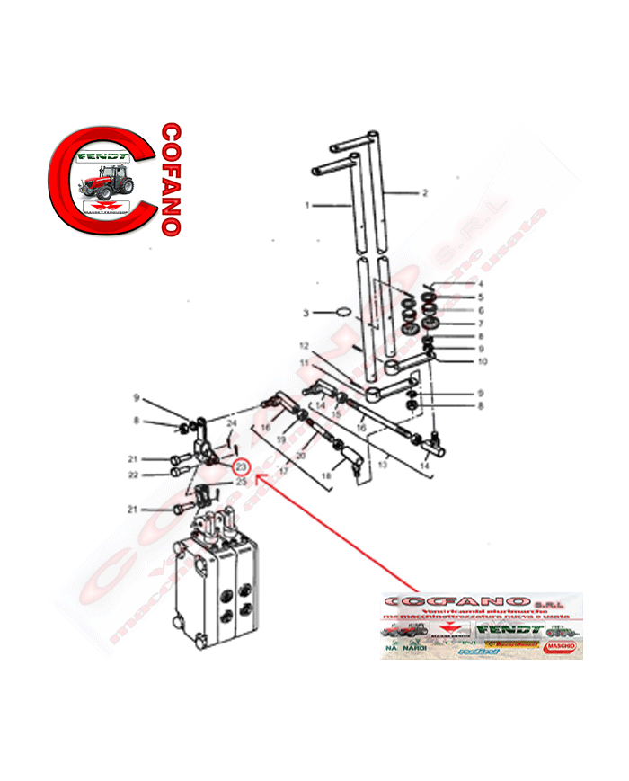 Leva Agco 3045119M91