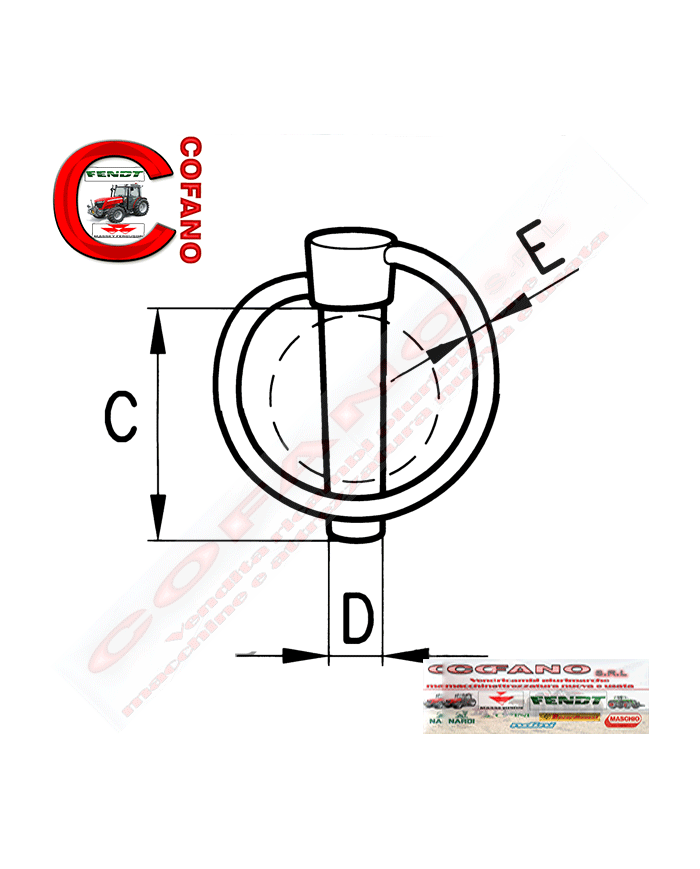 Kit 10 pz spina a scatto Ø 6 mm