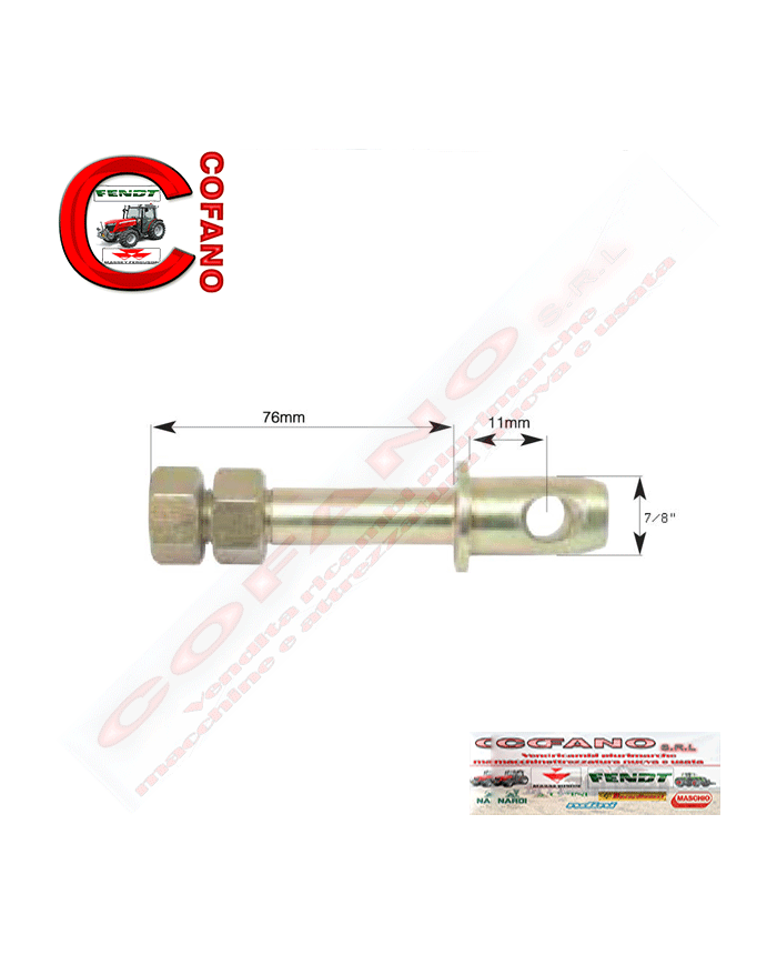 Perno per stabilizzatore 22x118mm