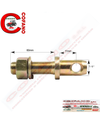 Perno per stabilizzatore 22x103mm Fil 3/4x51 mm Perno per stabilizzatore 22x103mm Fil 3/4x51 mm