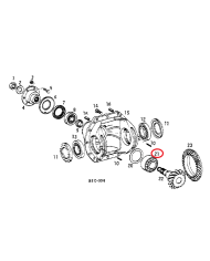 Cuscinetto a rulli ponte anteriore 4WD 313814R91 Case IH